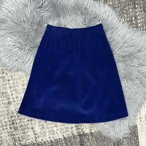 Frenchie Couture Girls Soft Blue Polyester Velvet  Holiday Skirt Size 8